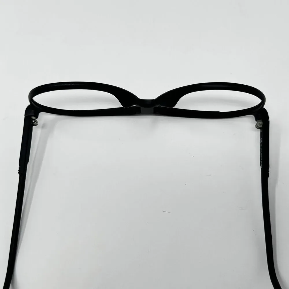 Vintage 1970s Carrera 5407 Black Aviator Eyeglass Frames Germany 65-15-142